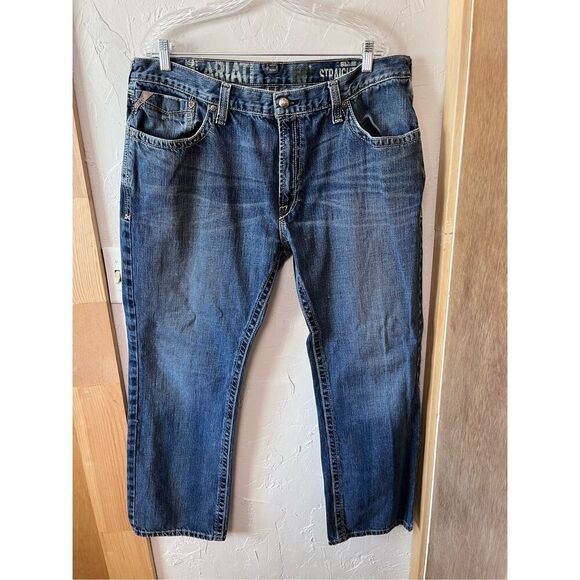 Ariat Slim Straight Jeans Sz 40x32 - Picture 1 of 4